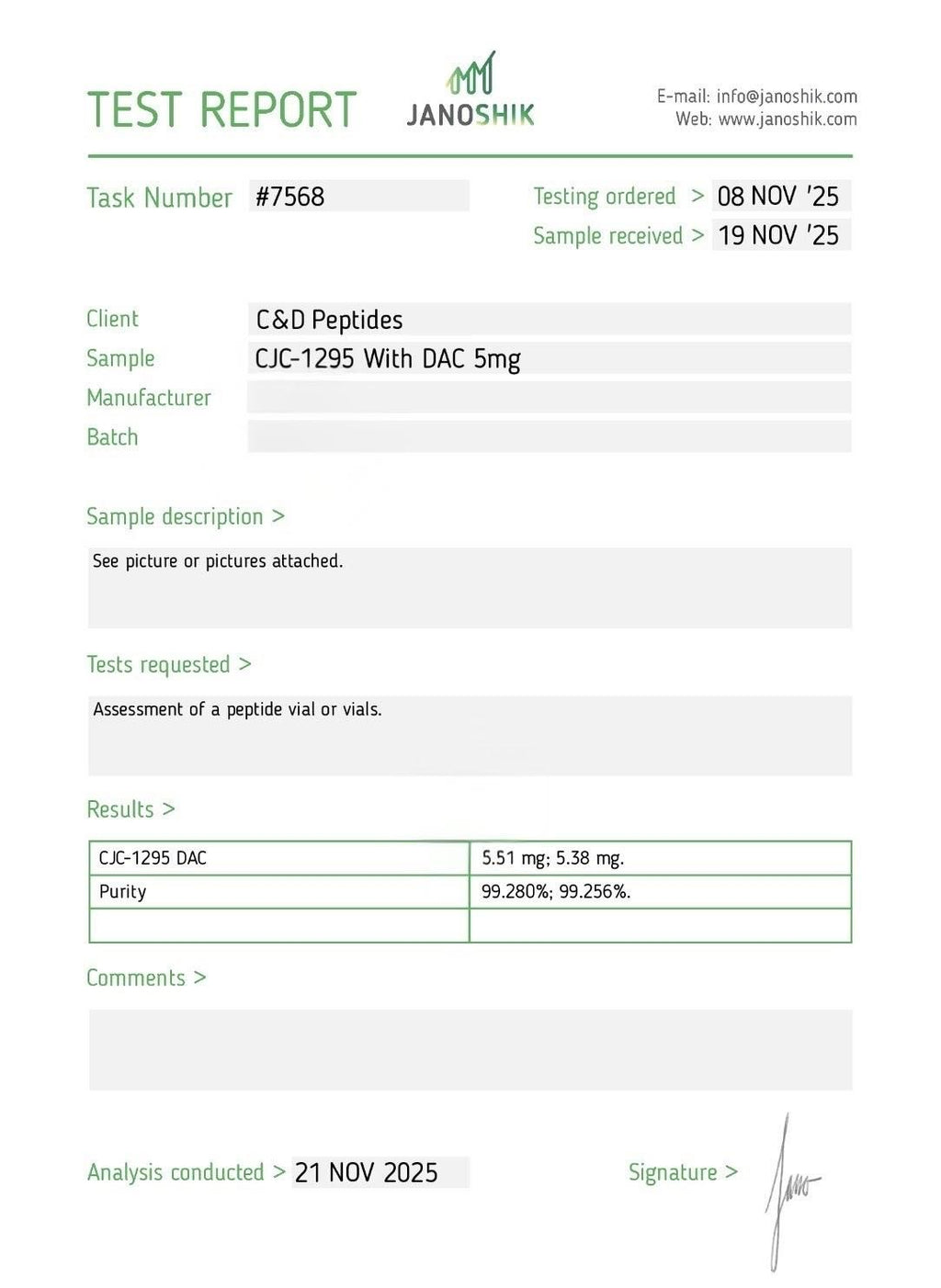 CJC-1295 WITH DAC 5MG VIAL