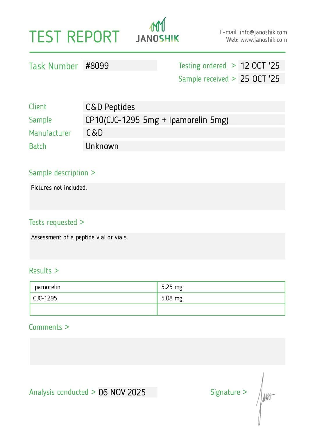 CJC-1295 5mg + IPAMORELIN 5mg