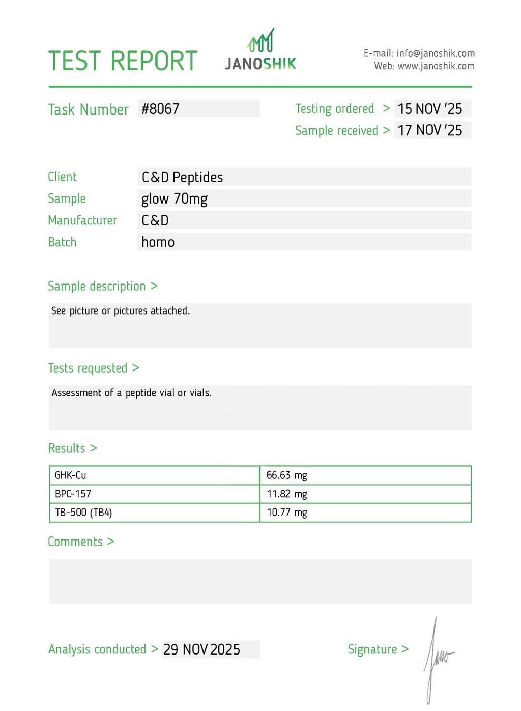 GLOW (GHK-CU, BPC157, TB500) 70MG VIAL (COMING SOON)